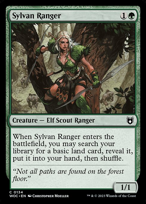 Sylvan Ranger (134) [Wilds of Eldraine Commander]