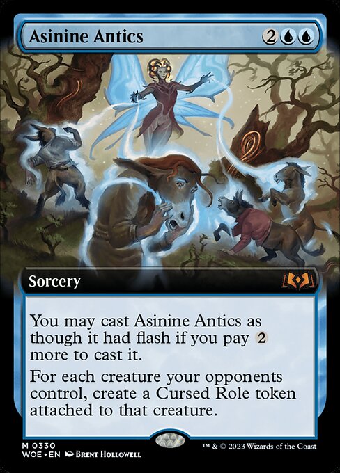 Asinine Antics (330) [Wilds of Eldraine] [Extended Art]