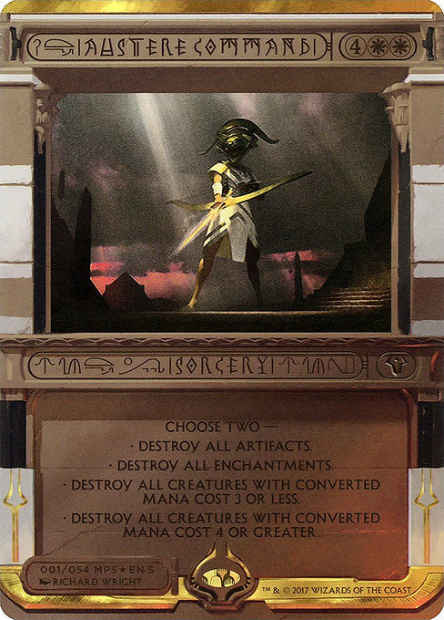 Austere Command (1) [Amonkhet Invocations] [Borderless]