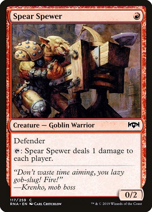 Spear Spewer (117) [Ravnica Allegiance]