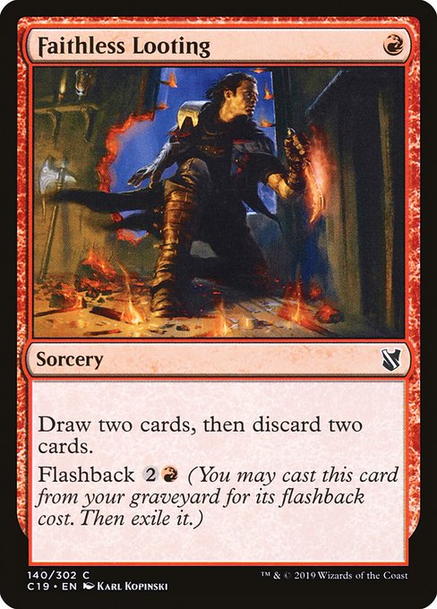 Faithless Looting (140) [Commander 2019]