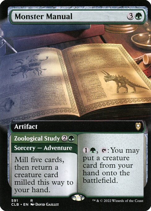Monster Manual // Zoological Study (591) [Commander Legends: Battle for Baldur's Gate] [Extended Art]