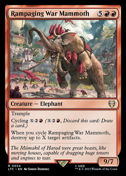 Rampaging War Mammoth (34) [Tales of Middle-earth Commander]