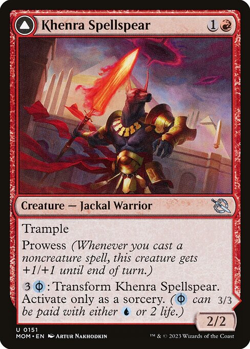 Khenra Spellspear // Gitaxian Spellstalker (151) [March of the Machine]