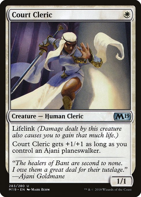 Court Cleric (283) [Core Set 2019]