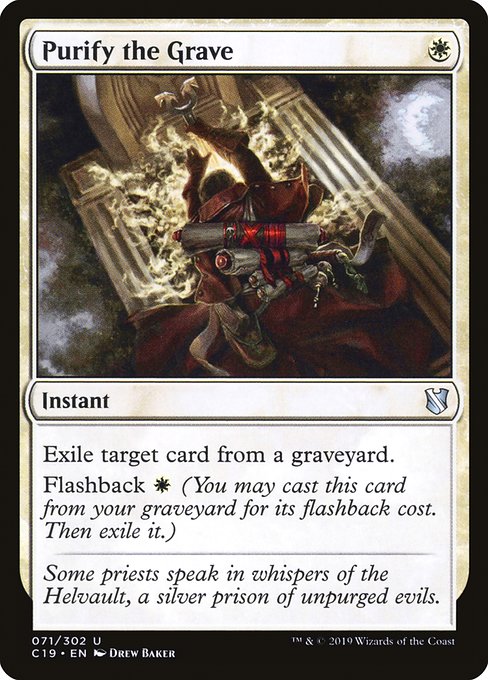 Purify the Grave (71) [Commander 2019]