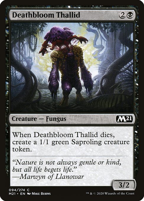 Deathbloom Thallid (94) [Core Set 2021]