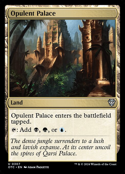 Opulent Palace (307) [Outlaws of Thunder Junction Commander]