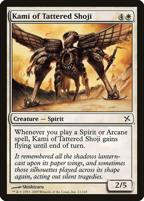 Kami of Tattered Shoji (11) [Betrayers of Kamigawa]