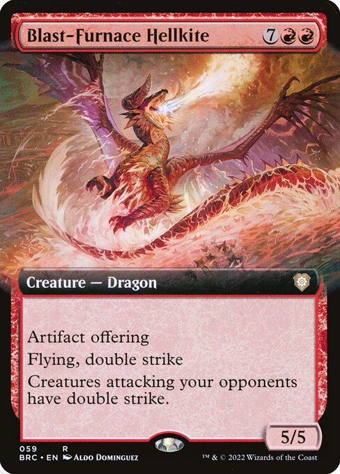 Blast-Furnace Hellkite (59) [The Brothers' War Commander] [Extended Art]