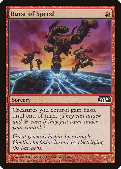 Burst of Speed (129) [Magic 2010]