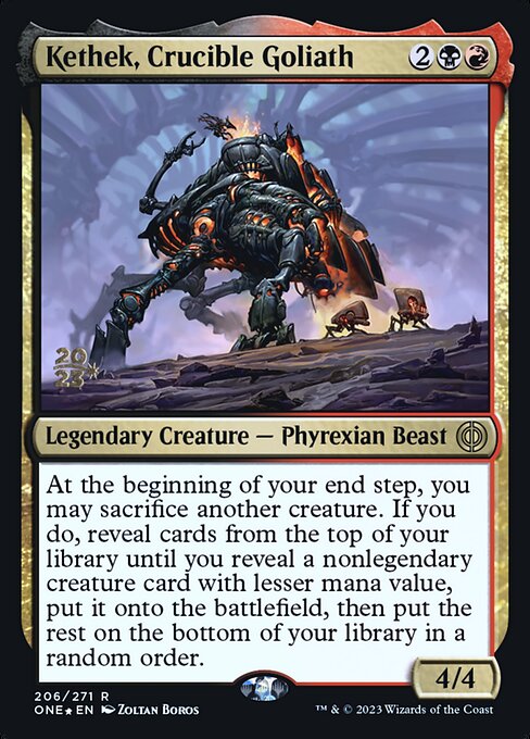 Kethek, Crucible Goliath (206s) [Phyrexia: All Will Be One Promos]