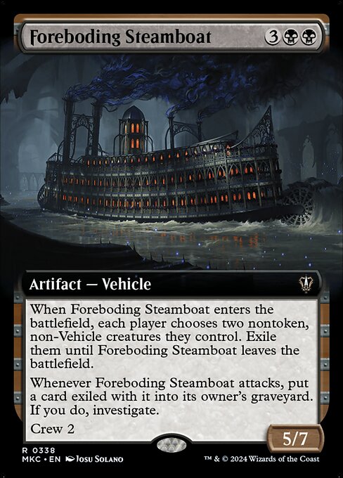 Foreboding Steamboat (338) [Murders at Karlov Manor Commander] [Extended Art]