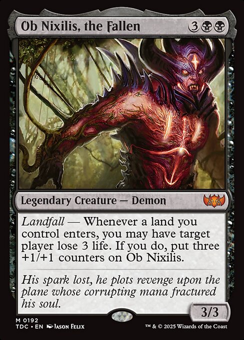 Ob Nixilis, the Fallen (192) [Tarkir: Dragonstorm Commander]