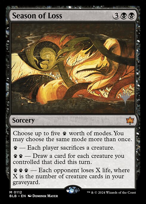 Season of Loss (112p) [Bloomburrow Promos]