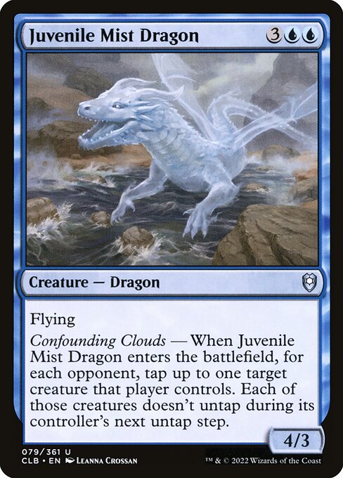 Juvenile Mist Dragon (79) [Commander Legends: Battle for Baldur's Gate]