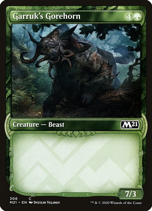 Garruk's Gorehorn (306) [Core Set 2021] [Showcase]