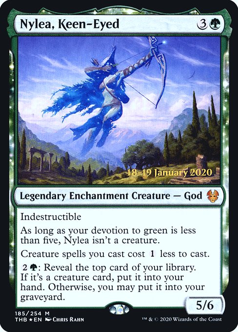 Nylea, Keen-Eyed (185s) [Theros Beyond Death Promos]