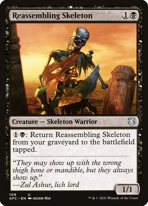 Reassembling Skeleton (109) [Forgotten Realms Commander]