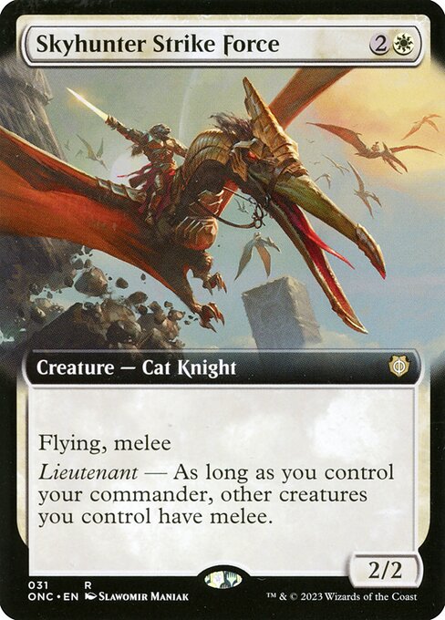 Skyhunter Strike Force (31) [Phyrexia: All Will Be One Commander] [Extended Art]