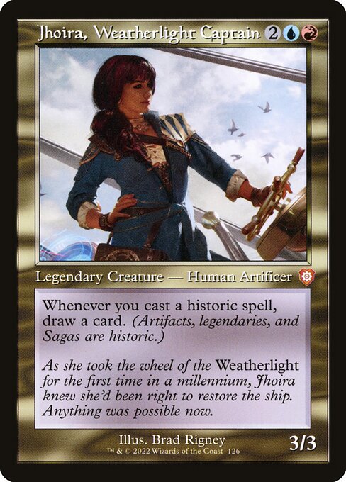 Jhoira, Weatherlight Captain (126) [The Brothers' War Commander]