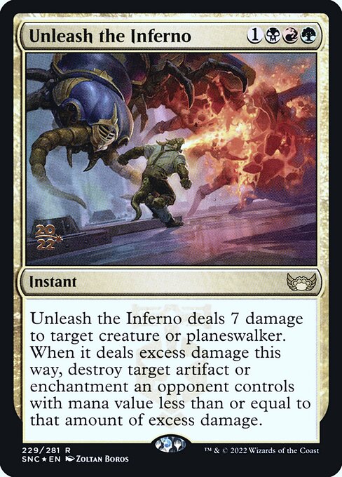 Unleash the Inferno (229s) [Streets of New Capenna Promos]