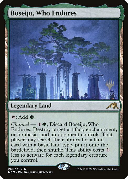 Boseiju, Who Endures (266p) [Kamigawa: Neon Dynasty Promos]
