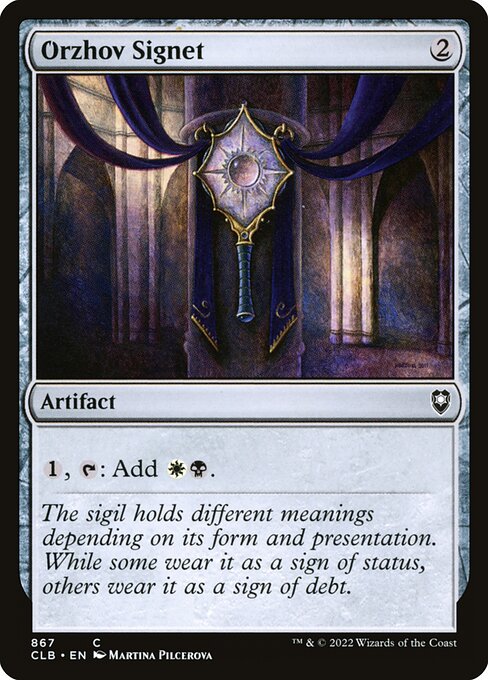 Orzhov Signet (867) [Commander Legends: Battle for Baldur's Gate]