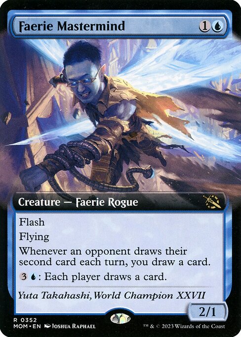 Faerie Mastermind (352) [March of the Machine] [Extended Art]