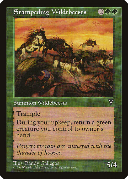 Stampeding Wildebeests (121) [Visions]