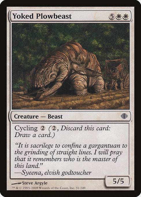Yoked Plowbeast (31) [Shards of Alara]