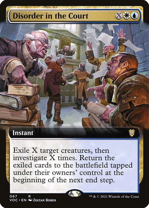 Disorder in the Court (67) [Crimson Vow Commander] [Extended Art]