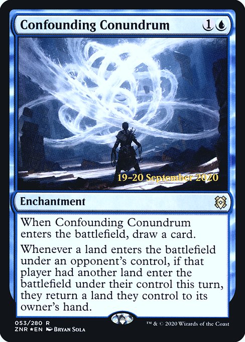 Confounding Conundrum (53s) [Zendikar Rising Promos]