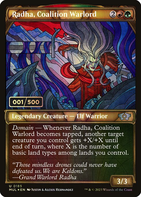Radha, Coalition Warlord (185z) [Multiverse Legends] [Showcase]
