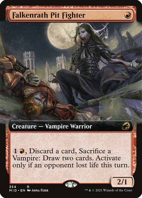 Falkenrath Pit Fighter (354) [Innistrad: Midnight Hunt] [Extended Art]
