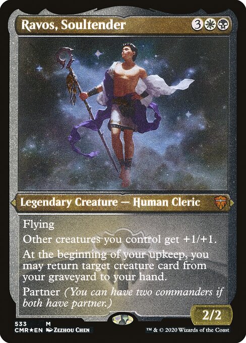 Ravos, Soultender (533) [Commander Legends] [Etched]
