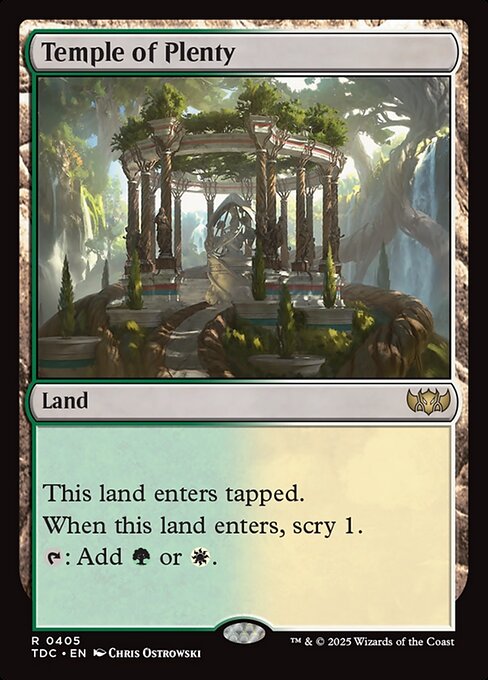 Temple of Plenty (405) [Tarkir: Dragonstorm Commander]