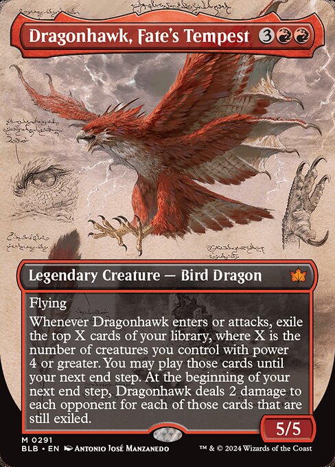 Dragonhawk, Fate's Tempest (291) [Bloomburrow]