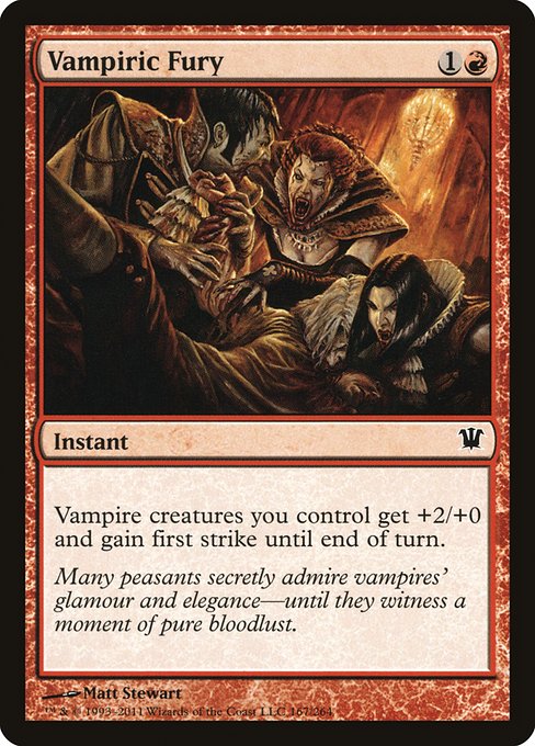 Vampiric Fury (167) [Innistrad]