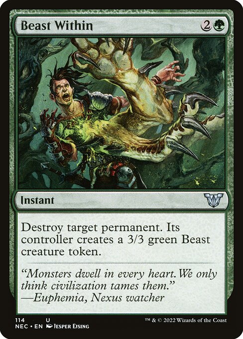 Beast Within (114) [Neon Dynasty Commander]