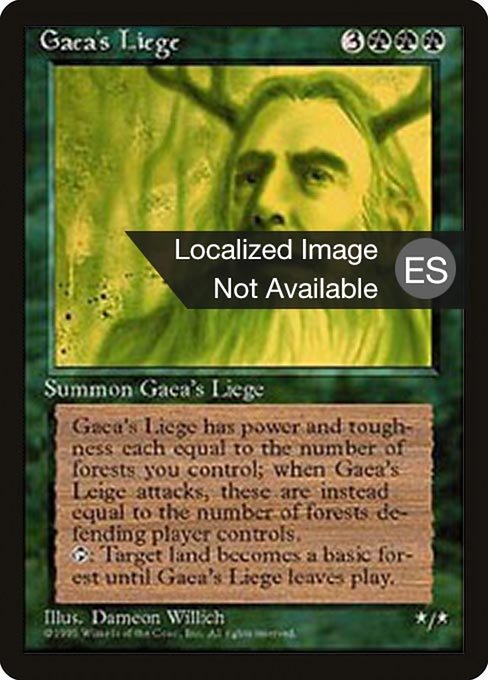 Gaea's Liege (247) [Fourth Edition Foreign Black Border]