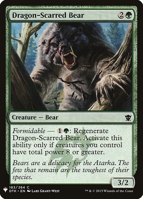 Dragon-Scarred Bear (DTK-183) [The List]