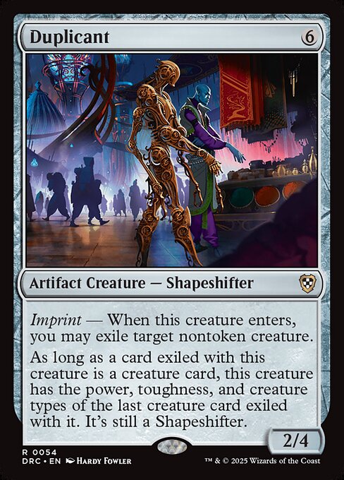 Duplicant (54) [Aetherdrift Commander]