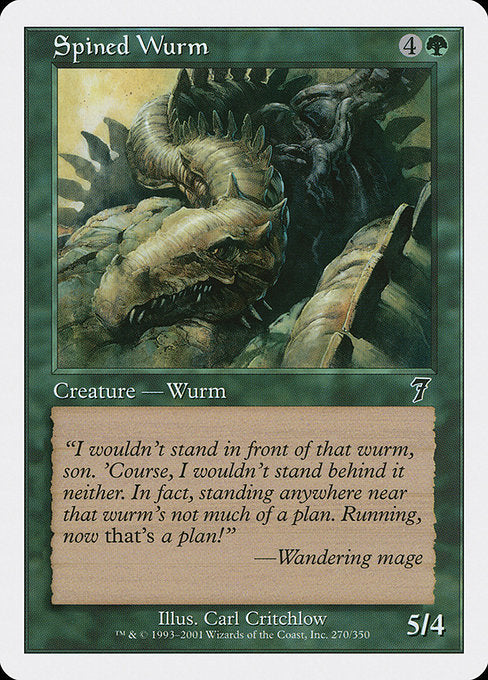 Spined Wurm (270) [Seventh Edition]