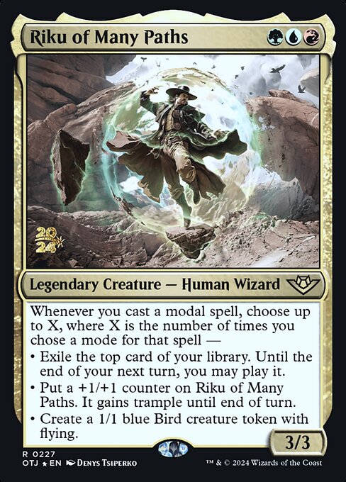 Riku of Many Paths (227s) [Outlaws of Thunder Junction Promos]