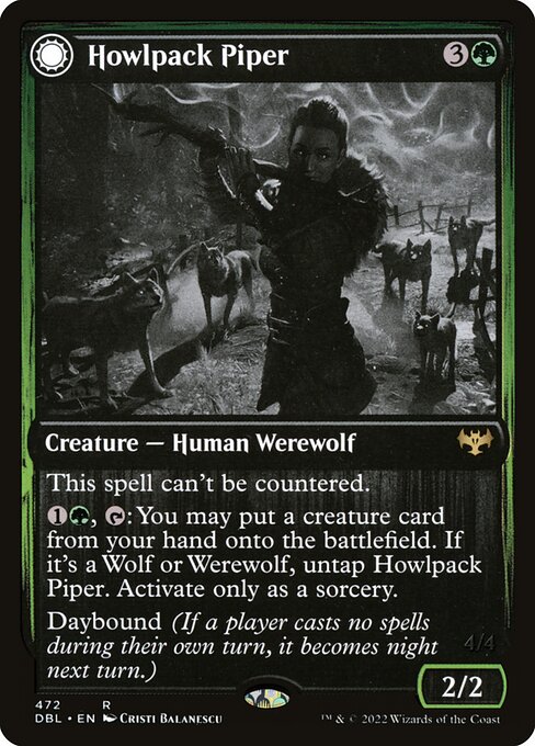 Howlpack Piper // Wildsong Howler (472) [Innistrad: Double Feature]