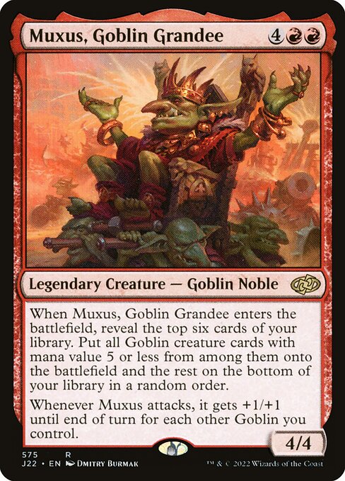 Muxus, Goblin Grandee (575) [Jumpstart 2022]