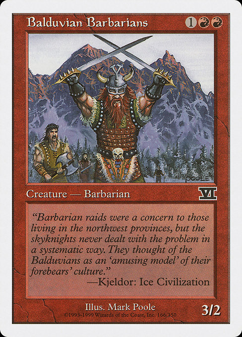 Balduvian Barbarians (166) [Classic Sixth Edition]