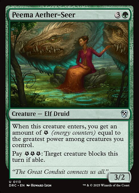 Peema Aether-Seer (113) [Aetherdrift Commander]