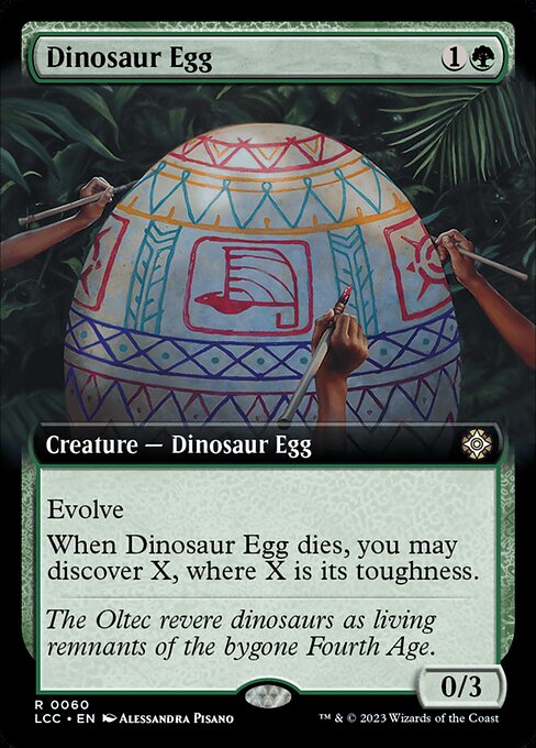 Dinosaur Egg (60) [The Lost Caverns of Ixalan Commander] [Extended Art]